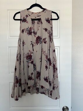 Free People Beige Floral Dress